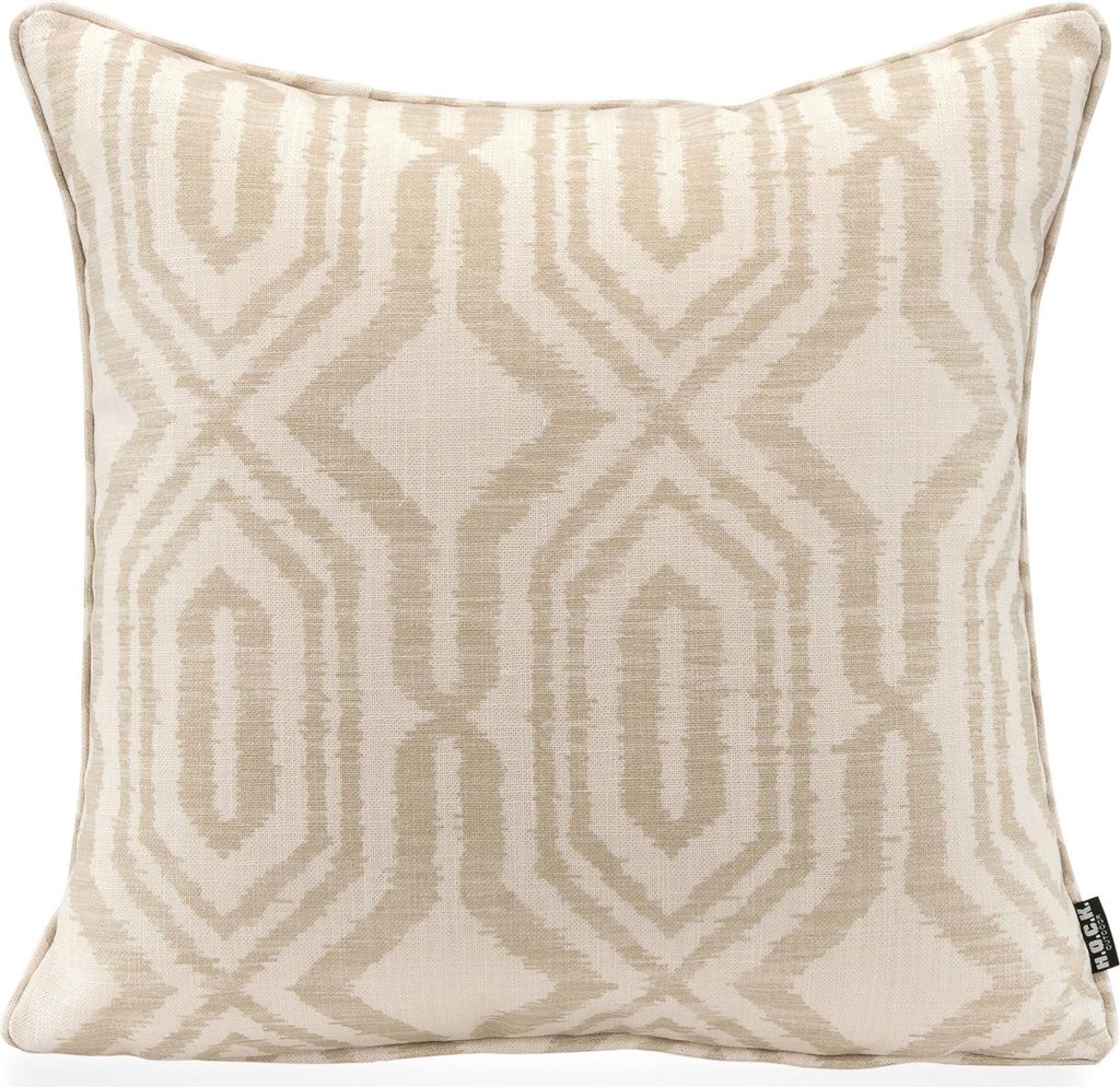 H.O.C.K. Toledo Outdoor + Indoor Wendekissen 45x45cm mit Keder col. 07 natur beige in&out