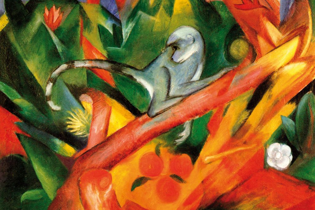 Franz Marc Kunstdruck Bild - Das„ffchen, 1912 (80 x 120 cm)