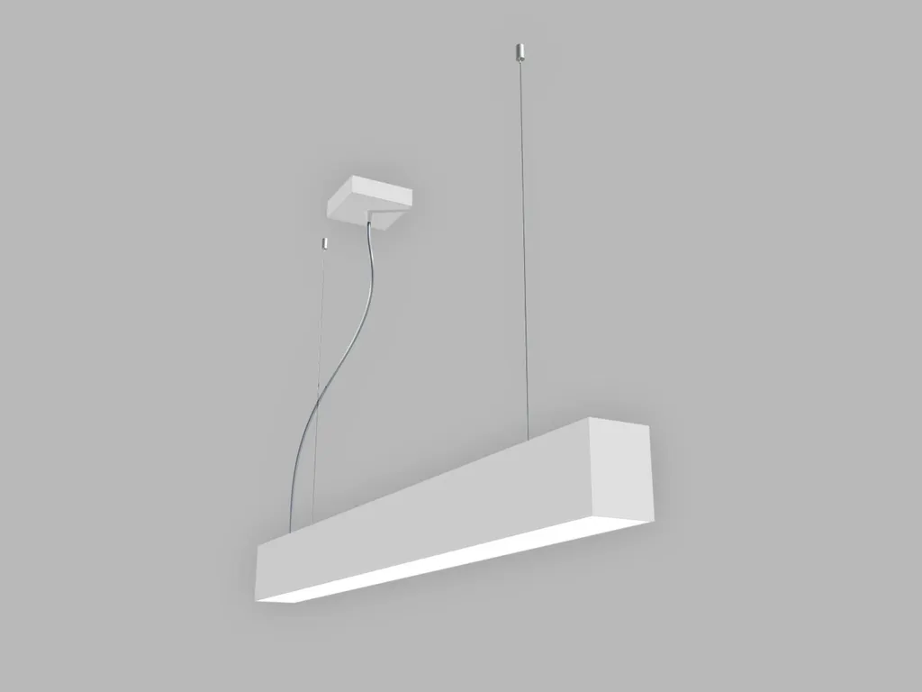 Suspension LED bureau LINO 90 P-Z blanc réglable pour coworking