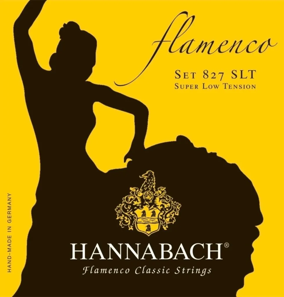 Hannabach 827SLT Cordes Flamenco Basses Argentées et Tension Souple Jeu