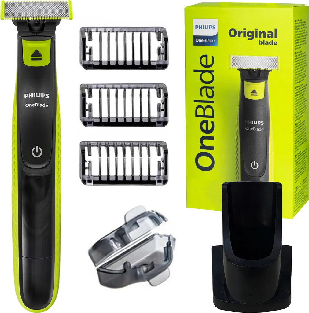 Philips OneBlade QP2724/10 Rasoir Électrique Vert avec 3 Sabots