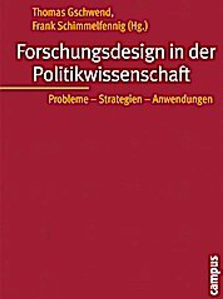 Forschungsdesign in der Politikwissenschaft