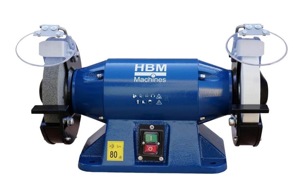 Doppelschleifer Schleifmaschine 900W 2950U/min grauer Stein 36 weißer Stein 80