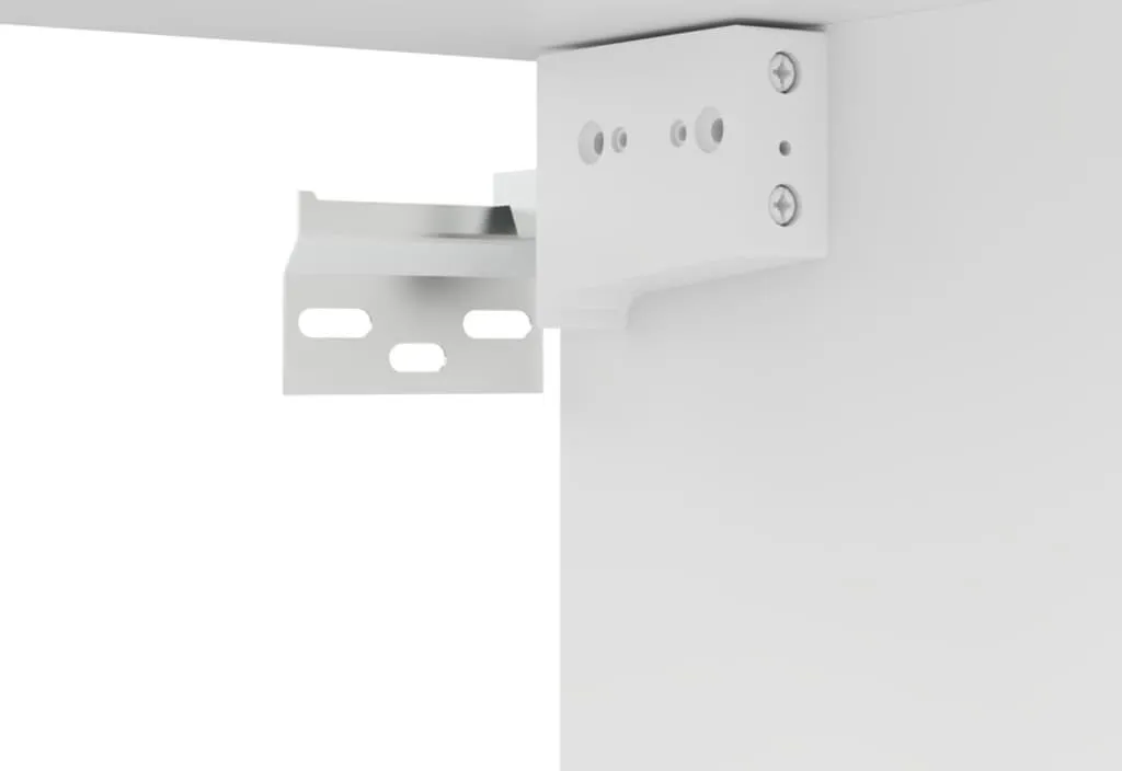Ensemble meuble TV blanc 8 éléments en bois composite modulable - 15