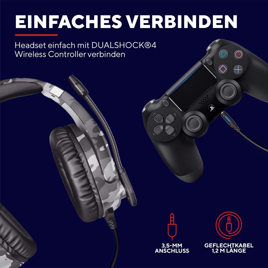TRUST GXT488 FORZE-G GAMING KOPFHOER 23531 PS4 Over-Ear Obrázok produktu 8