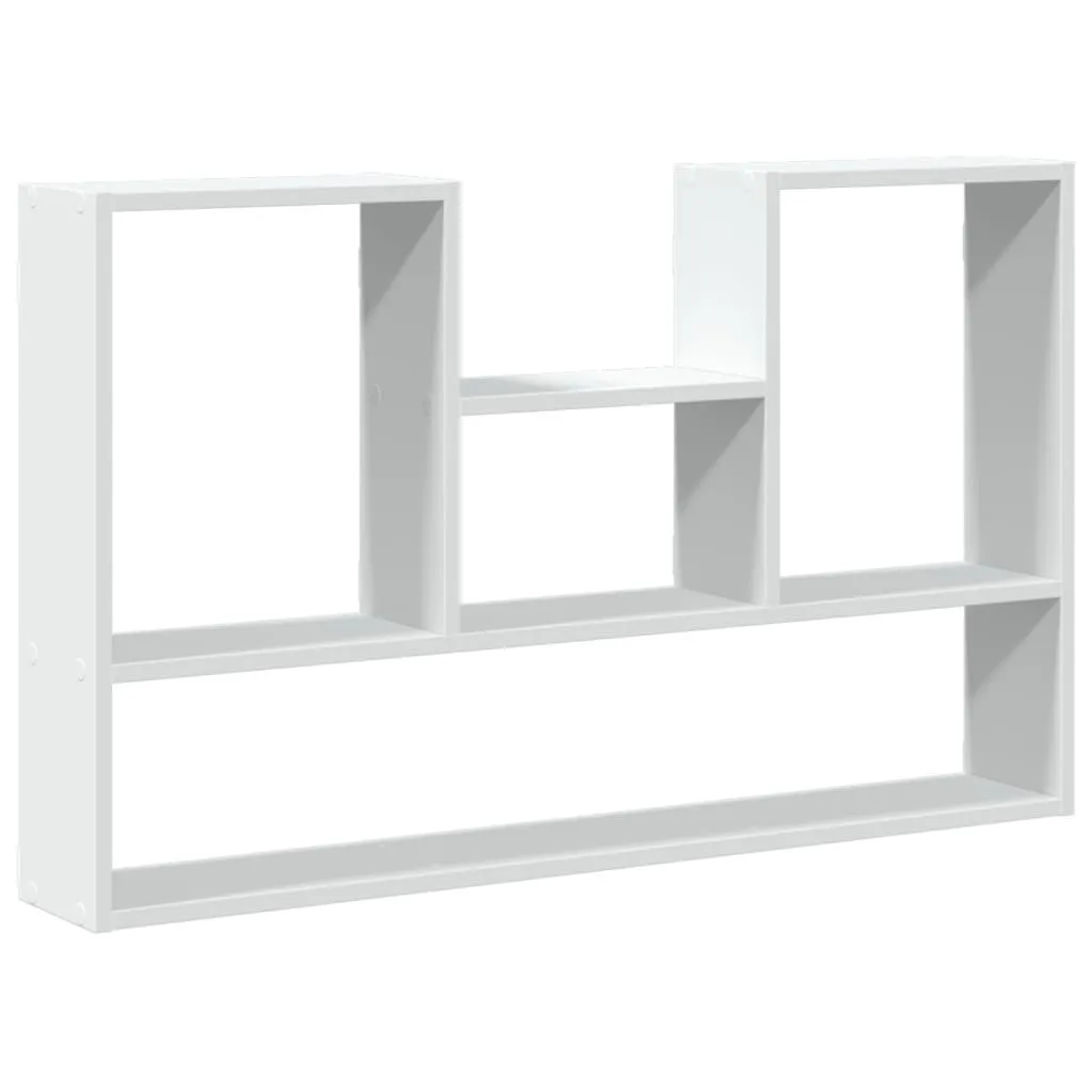 Scaffale a Parete Bianco 99x15x60 cm - Mobiletto pensile in legno
