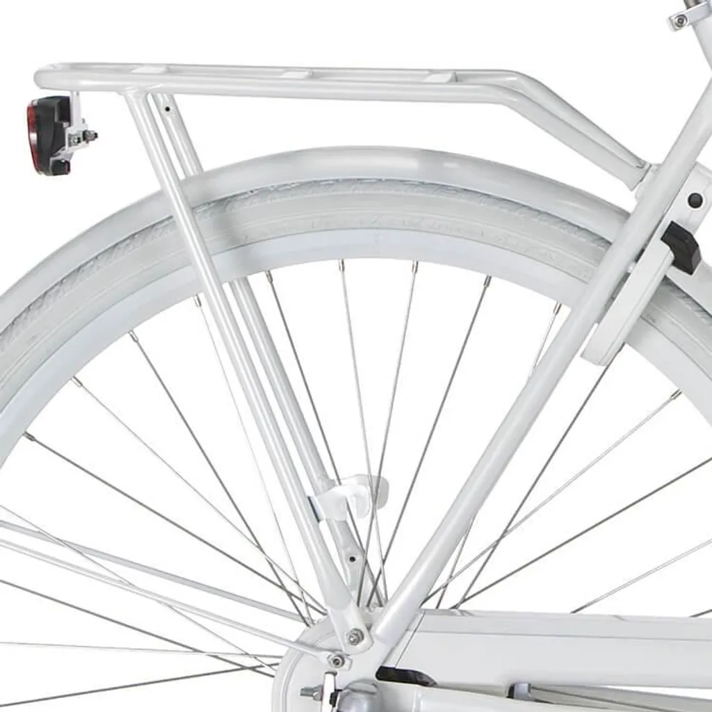 Porte-bagages arrière Cortina Milo D49 H51 White Perl pour vélo