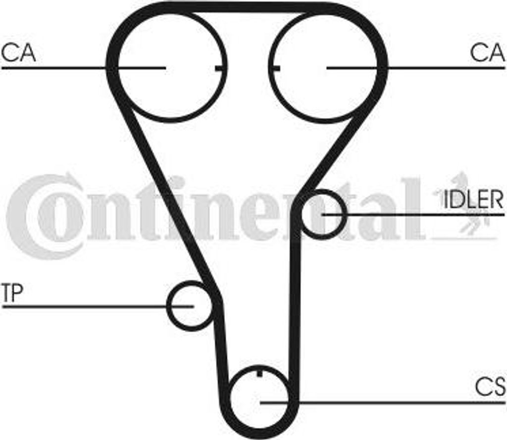 CONTINENTAL CTAM CT972 Zahnriemen OE FP0112205 kompatibel mit Premacy