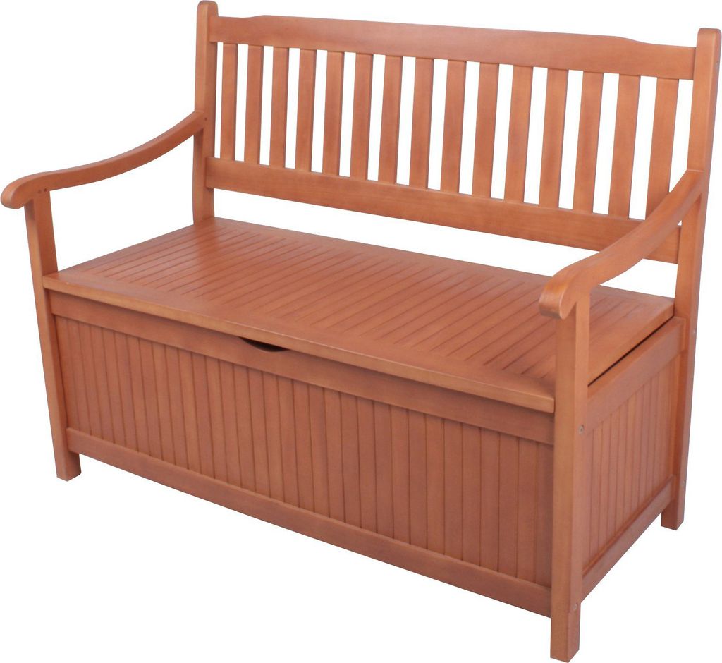 Garden Pleasure Holzbank/Truhenbank 2-Sitzer B 107 x H 90 x Produktbild 