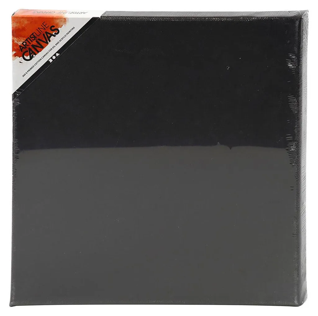 Artistline Canvas Zwart 30x30cm : Lot de 10 Toiles Noires de Qualité
