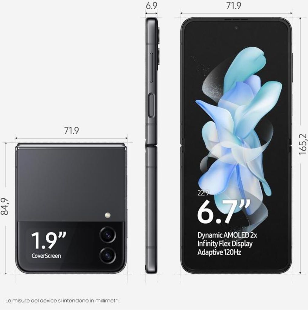 Samsung SM-F721B Galaxy Z Flip 4 8 + 128GB 1,9