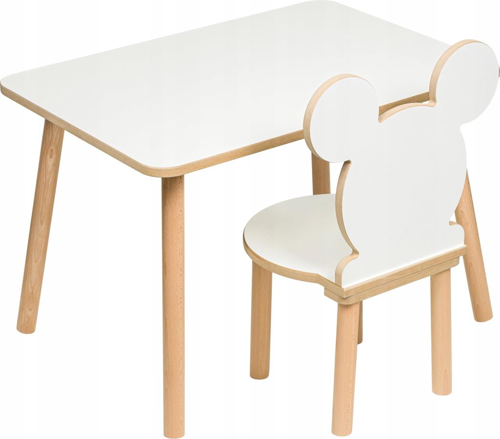 PlayPals Furniture Kindertisch & Stuhl Set 50 x 70 x 47 cm Tisch & Kinderstuhl, kinderstuhl mit Tisch, Tisch und stühle Kinder Design | MDF & Holz