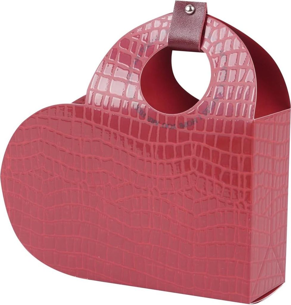 Rote, mittelgroße Geschenkbox in Herzform für Mädchen und Frauen – ideal zum Geburtstag, Hochzeitstag, Valentinstag – 16,5 cm (6,5 Zoll), 1 ...
