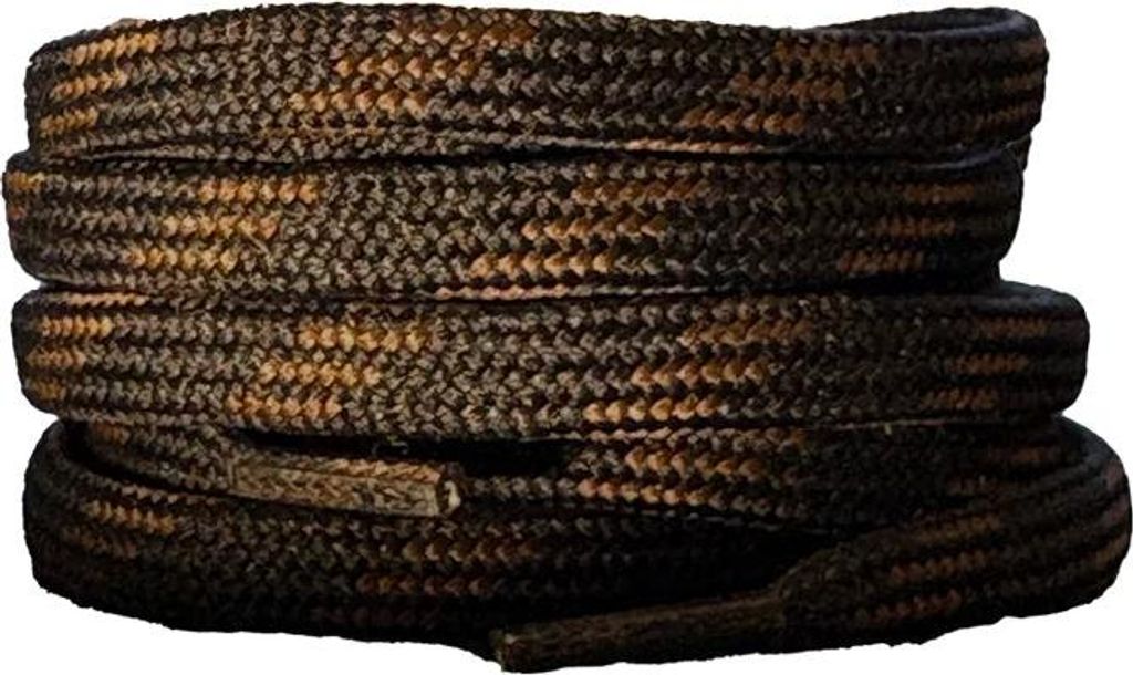 Schnürsenkel passend für Meindl Schuhe von Barth - Schwarz Braun - 220 cm