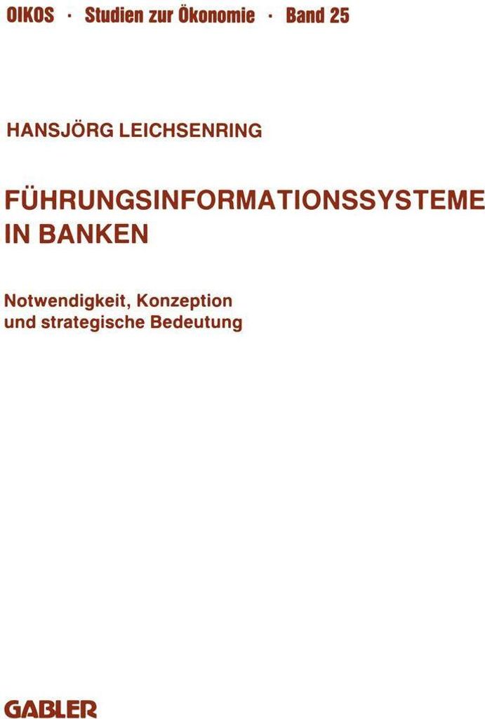 Führungsinformationssysteme in Banken