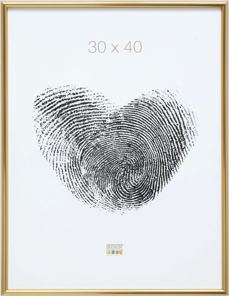 Deknudt Kunststoffrahmen S011 gold 21x29,7 cm DIN A4 Urkundenrahmen