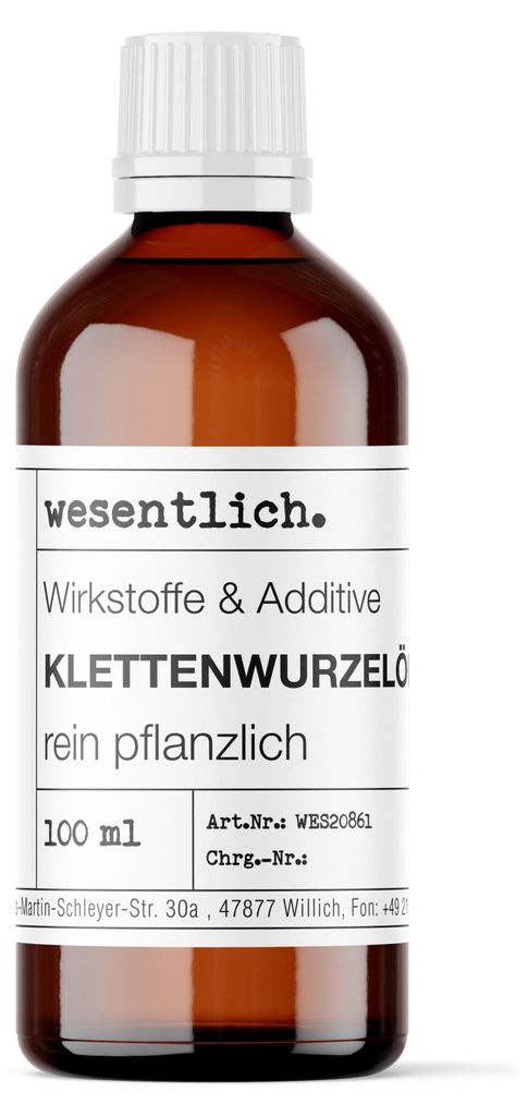 Klettenwurzelöl 100ml von wesentlich. Produktbild 
