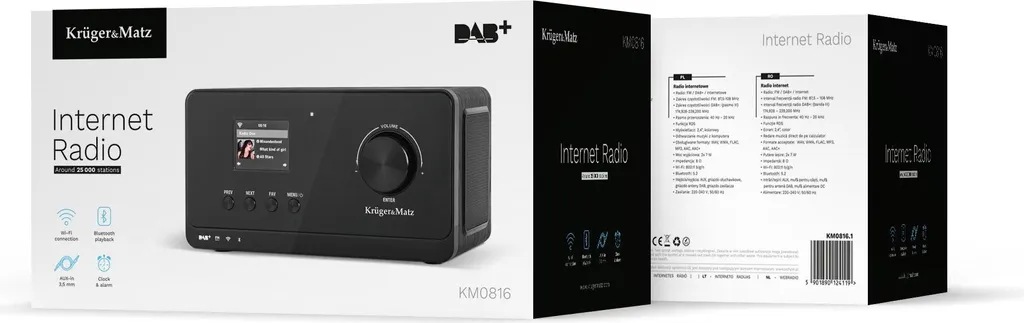 Kruger&Matz KM0816.1 Radio Internet Wi-Fi DAB+ Bluetooth - Offerta - 22