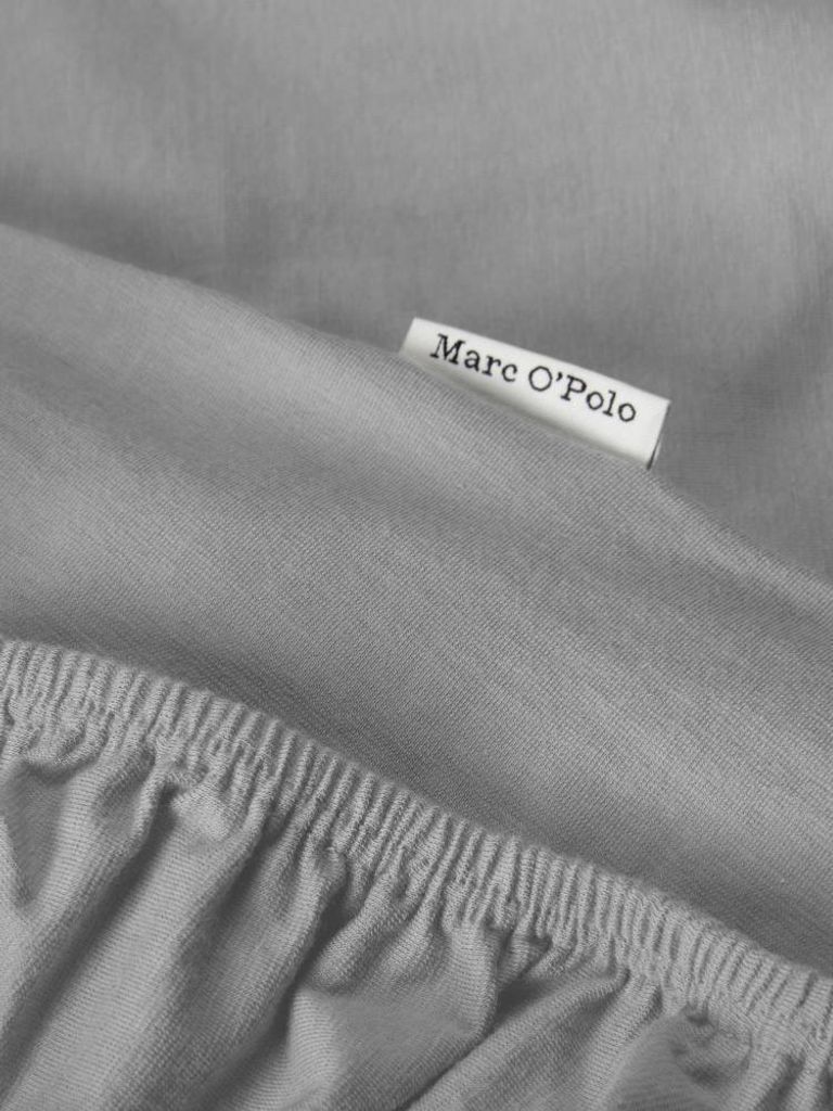 Marc O' Polo Spannbettlaken Premium Organic Jersey Farbe Light Grey Größe 180/200x200/220