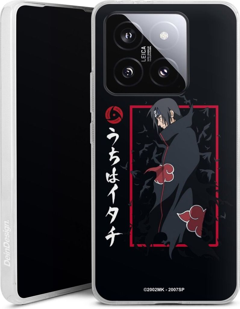 DeinDesign Handyhülle für Xiaomi 14T Silikon Hülle Case Smartphone Schutzhülle Naruto Shippuden Offizielles Lizenzprodukt Itachi Uchiha
