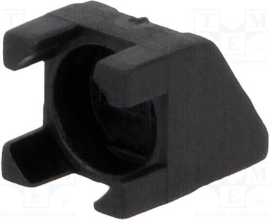 50x LED-Gehäuse UL94V-2 schwarz 5mm abgewinkelt H: 6,2mm FIX-LED1L-2.5 Fassungen