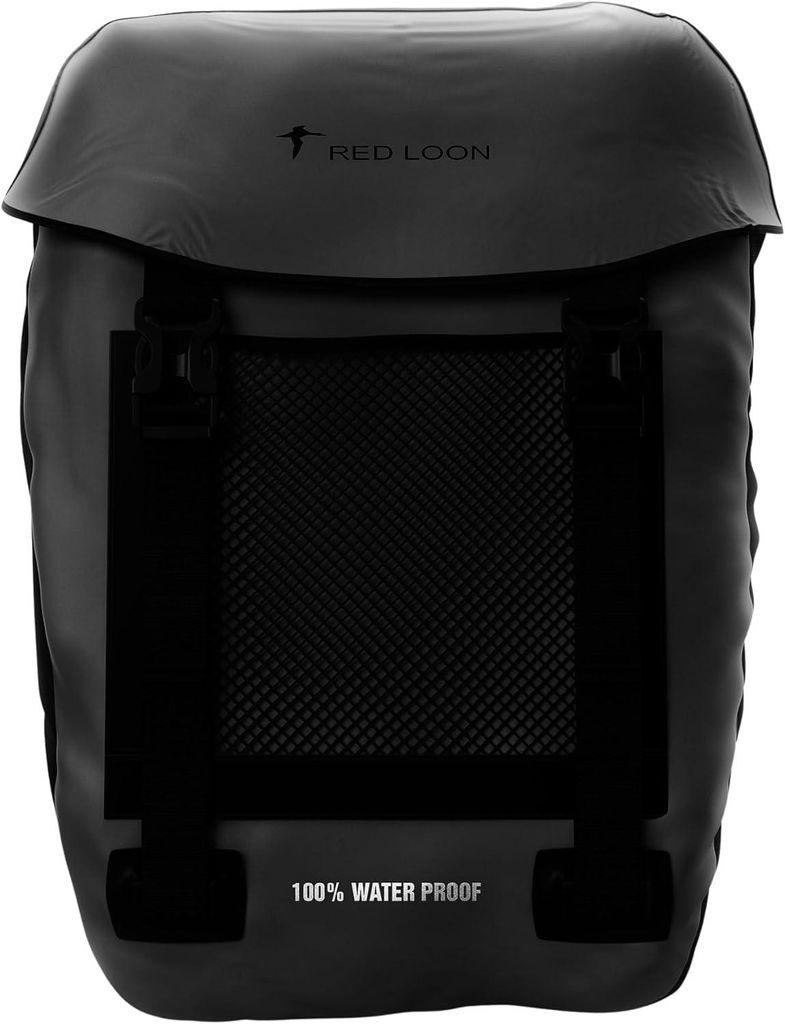 Fahrradtasche Pro Plus Packtasche Gepäckträgertasche Red Loon LKW-Plane wasserdicht, Farbe:Schwarz, Anzahl:1x Fahrradtasche