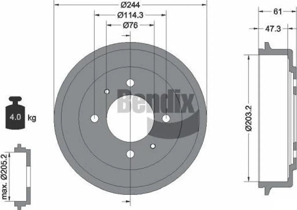 Tambour de frein BDM1097 : fini les bruits et vibrations au freinage