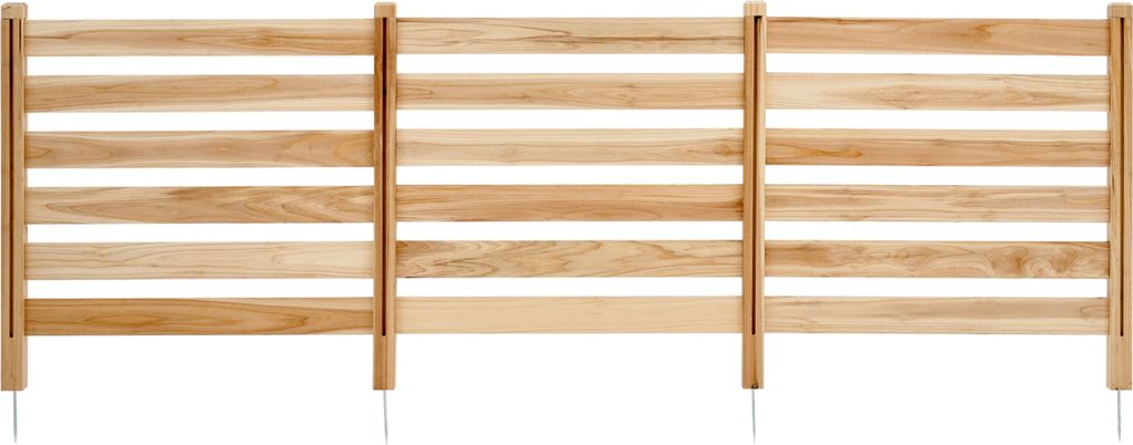 SucceBuy Clôture pare-vue bois 3 panneaux Clôture à lattes Image du produit 