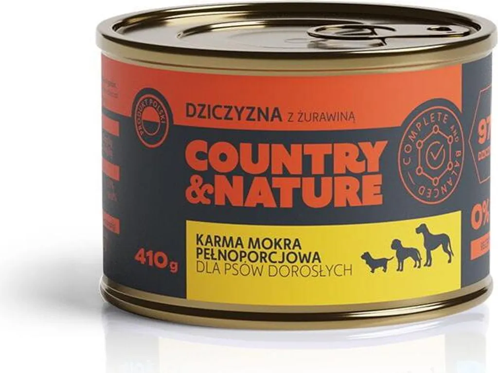 Cibo Cane Paese e Natura Cervo e Mirtilli 410g | Amore in Scatola