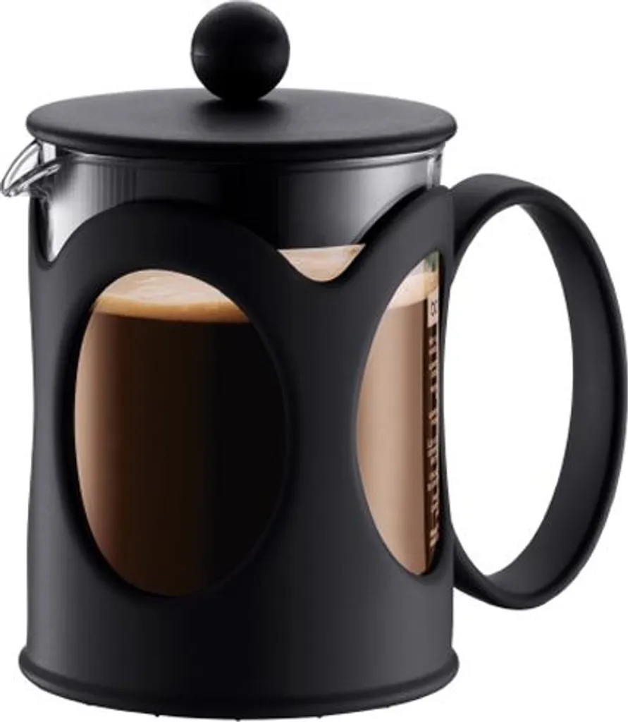 Bodum Kenya French Press 4 Tazze 0,5L Nero - Estrazione Professionale