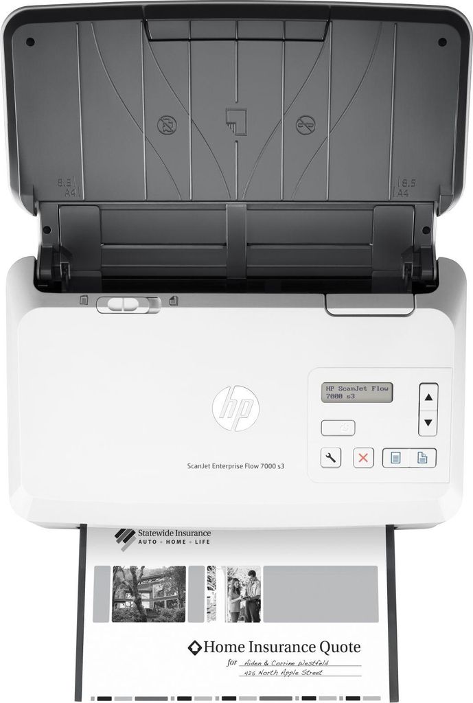 HP ScanJet Enterprise Flow 7000 s3 Sheet-feed Scanner - Dokumentenscanner - Duplex - 216 x 3100 mm - 600 dpi x 600 dpi - bis zu 75 Seiten/Min. (ein...