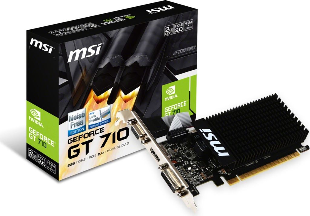 MSI GeForce GT 710 2GD3H LP 2GB DDR3 Grafikkarte - Produktbild 1