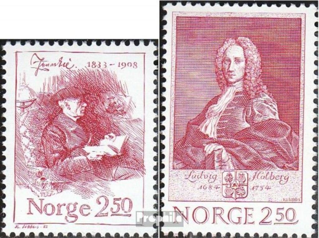 Briefmarken Norwegen 1983 Mi 890,910 (kompl.Ausg.) Produktbild 
