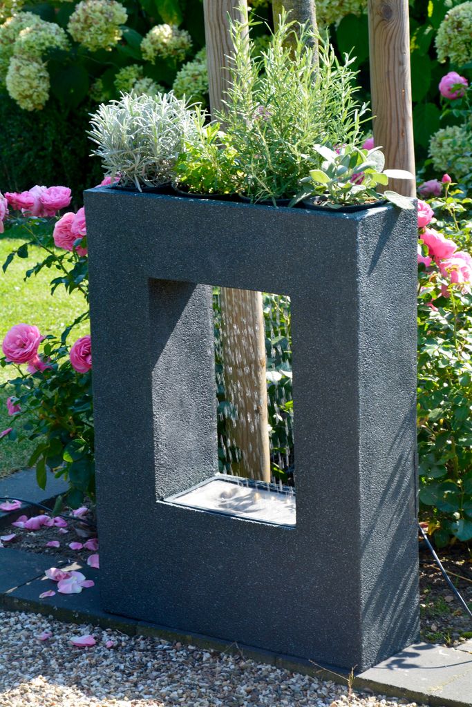 dobar Großer Design Garten-Brunnen mit Pumpe und LEDŽs, Produktbild 9