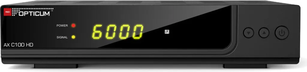 Opticum AX C 100 DVB-C Décodeur avec Lecteur USB et Sortie HDMI Noire