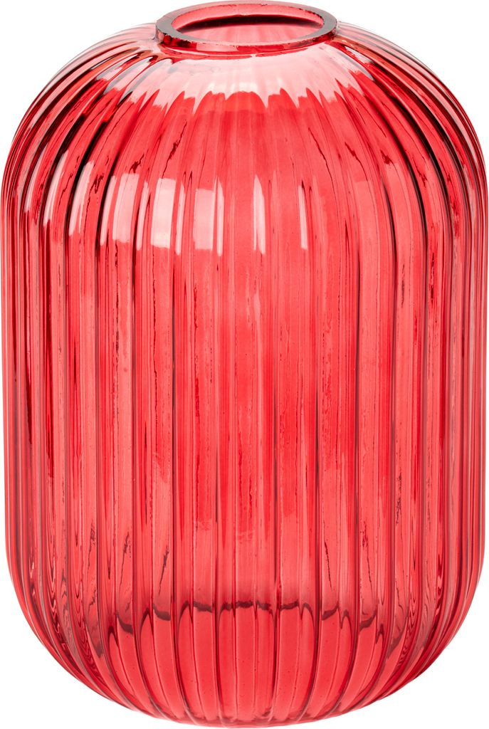 Buntes Lampenglas Ersatzglas für Tischlampe Tischleuchte Deckenleuchte Ø14cm H20cm Rot