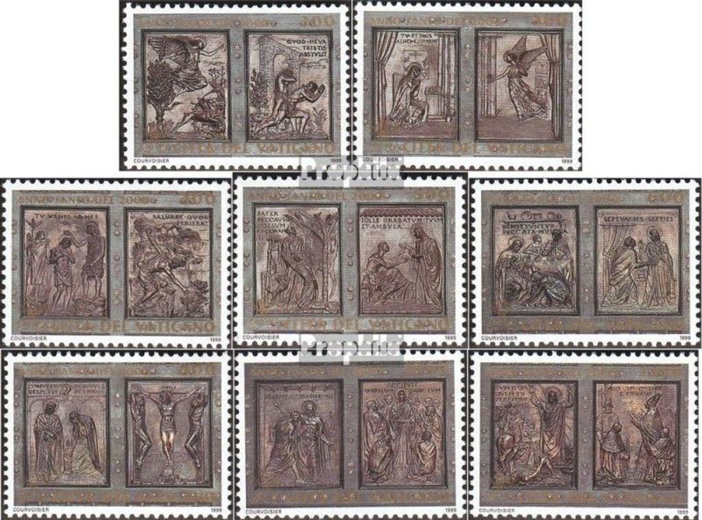 Briefmarken Vatikanstadt 1999 Mi 1303-1310 (kompl.Ausg.) gestempelt Heiliges Jahr 2000
