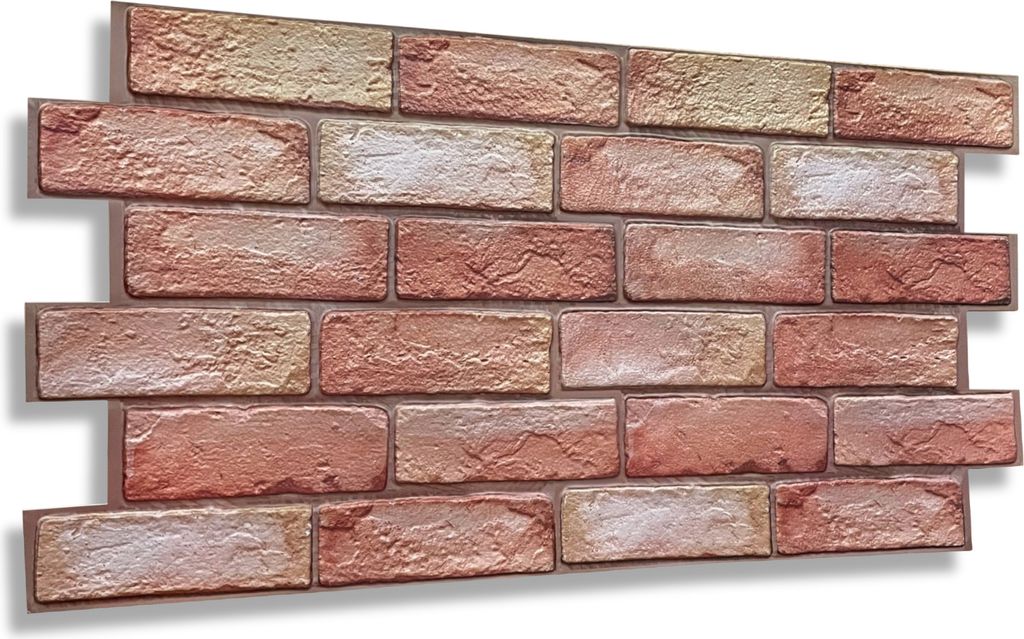 3D PVC Wandpaneele Wandverkleidung PVC-Verkleidung Stein Holz Mosaik Fliesen Imitation (ca. 0,43qm)