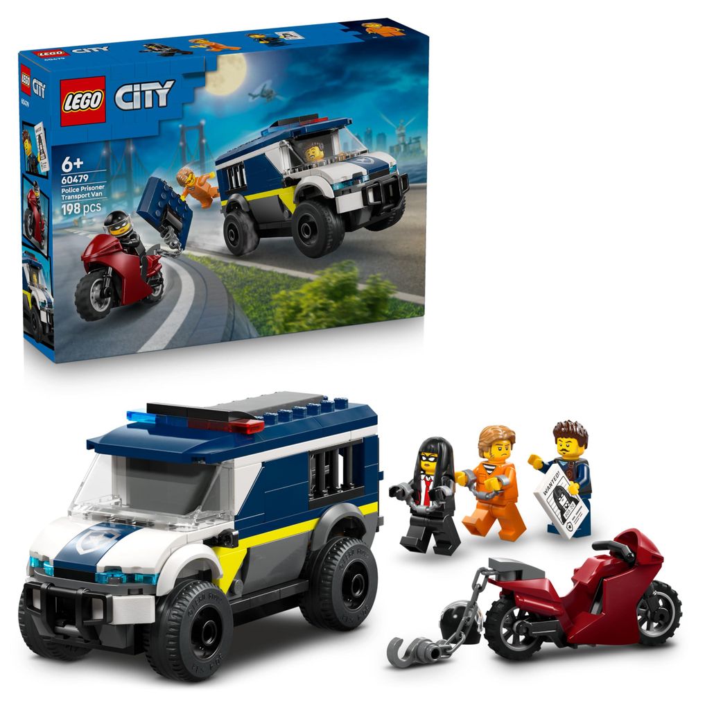 LEGO City 60479 Prison Van - Building Set for Ages 6+ - Immagine del prodotto 