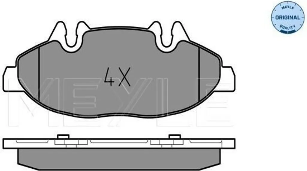 Garnitures de frein avant MEYLE 025 240 0720 pour Mercedes Viano W639
