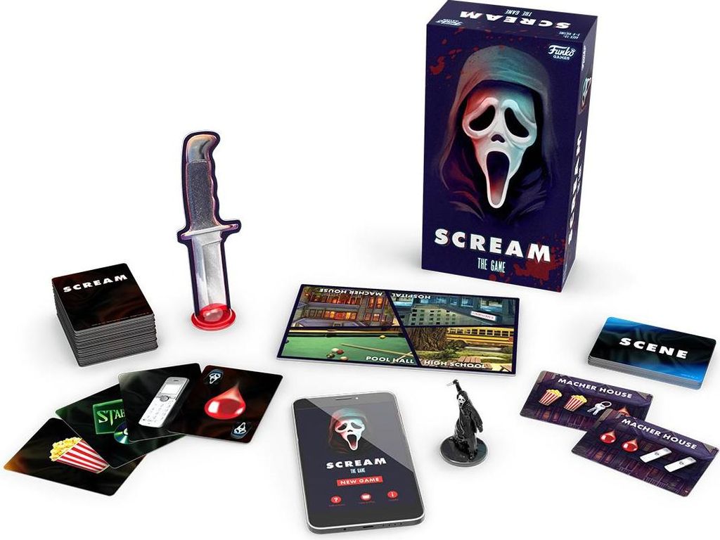 Gra planszowa Scream, Horror, Tajemnica, Zabawa na imprezę Zdjęcie produktu 