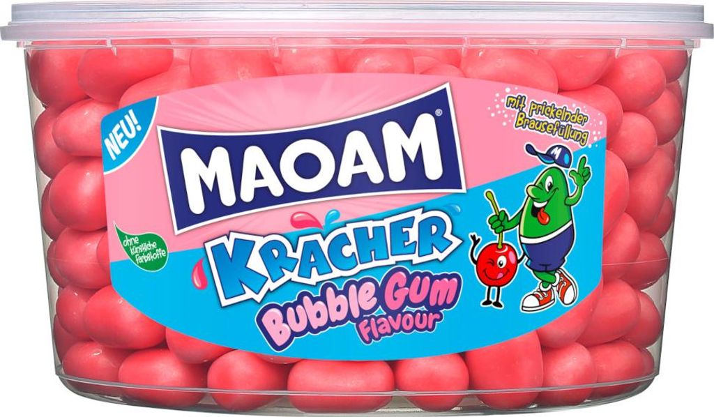 Maoam Kracher Bubble Gum Flavour 265 Stück prickelnde Brause 1200g