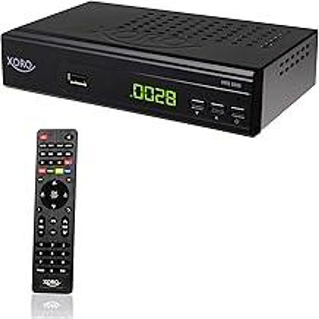 XORO HRS 8659 - Digitaler DVB-S2 HDTV Satelliten-Receiver, HDMI und SCART Anschluss, Unterstützt Unicable, Digitaler Audioausgang, USB 2.0 Media P...