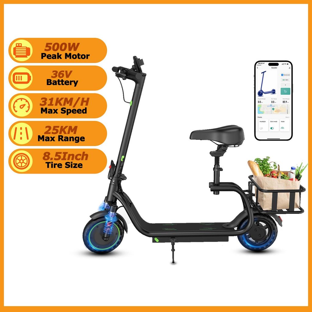 AOVOPRO H2 Elektrofahrrad 25 km Reichweite faltbar E-Roller Produktbild 