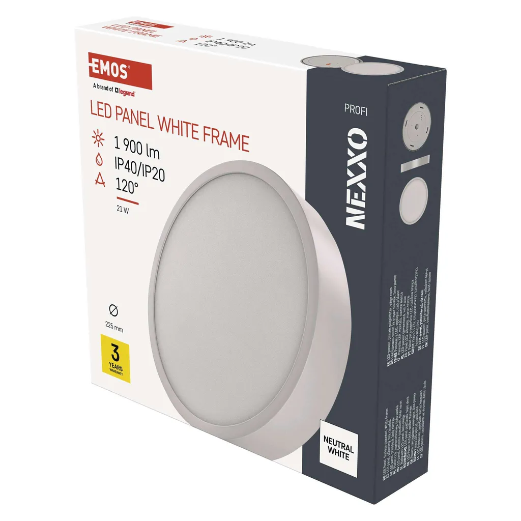 Plafoniera LED Economica EMOS NEXXO 21W | Luce 4000K ZM5145