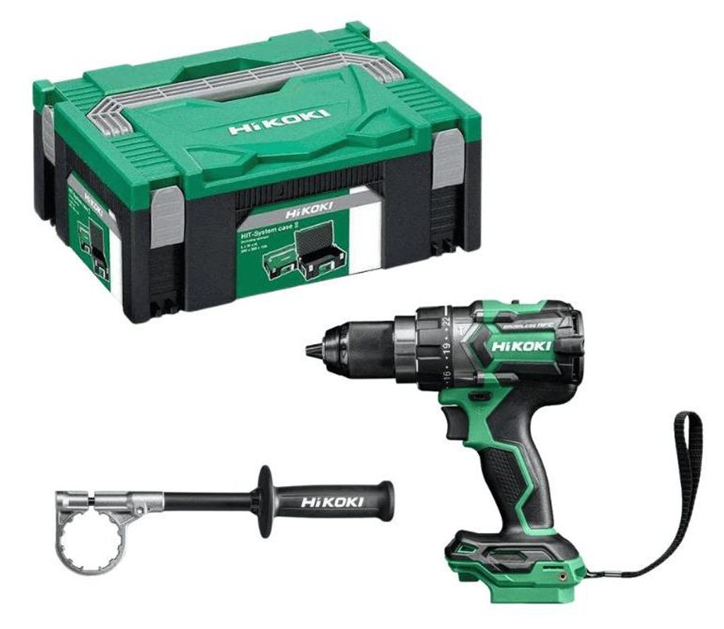 Hikoki DV18DCW2Z, Handbohrmaschine, Bürstenlos, Schwarz, Produktbild 