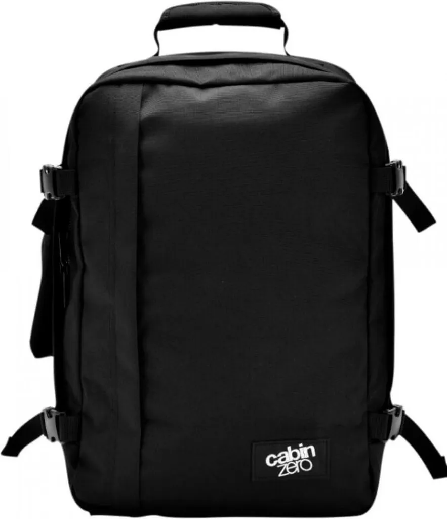 Zaino CabinZero Medium 36L Absolute Black: Sicurezza e Capienza
