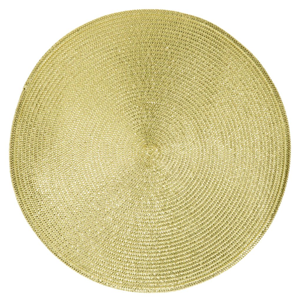 G. Wurm Tischset - rund - goldglanzend - 38 cm - Produktbild 
