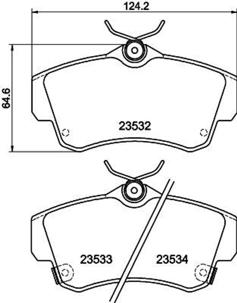 Plaquettes de frein haute performance HELLA 8DB 355 018-651 PT Cruiser