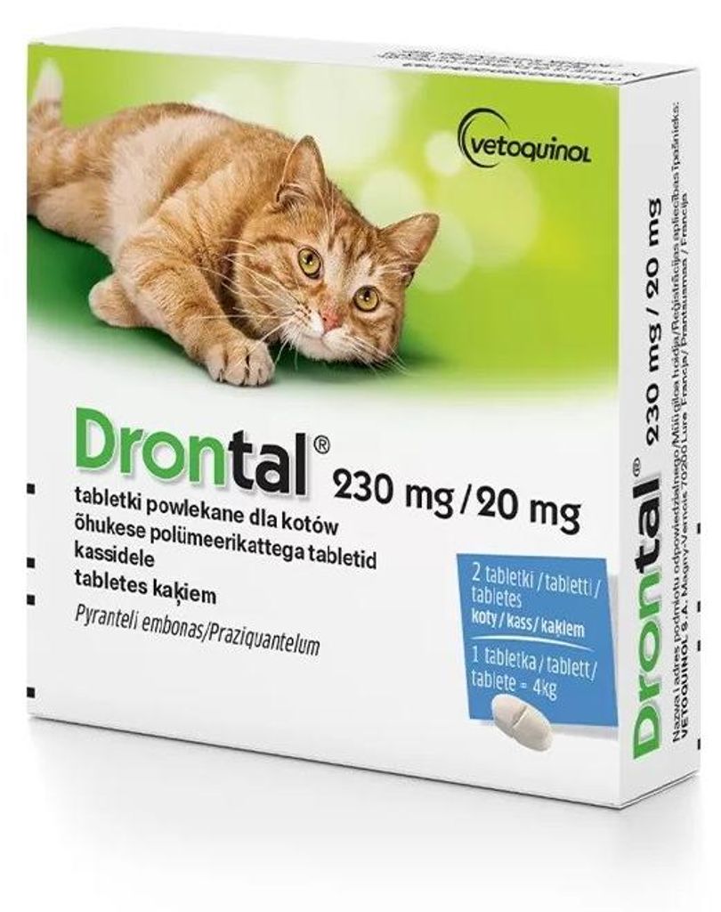 Vetoquinol drontal compresse sverminanti gatto 2 pz Immagine del prodotto 